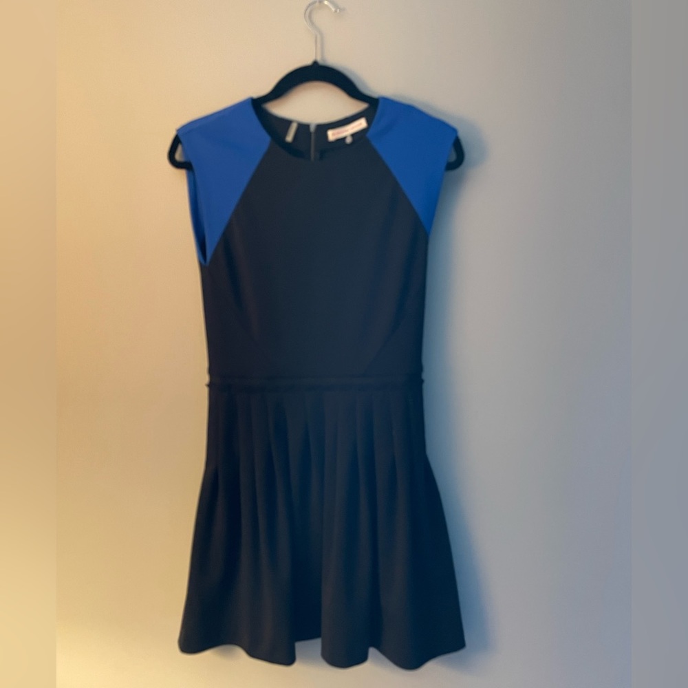 Adorable black and blue Rebecca Taylor dress.  Size 2.